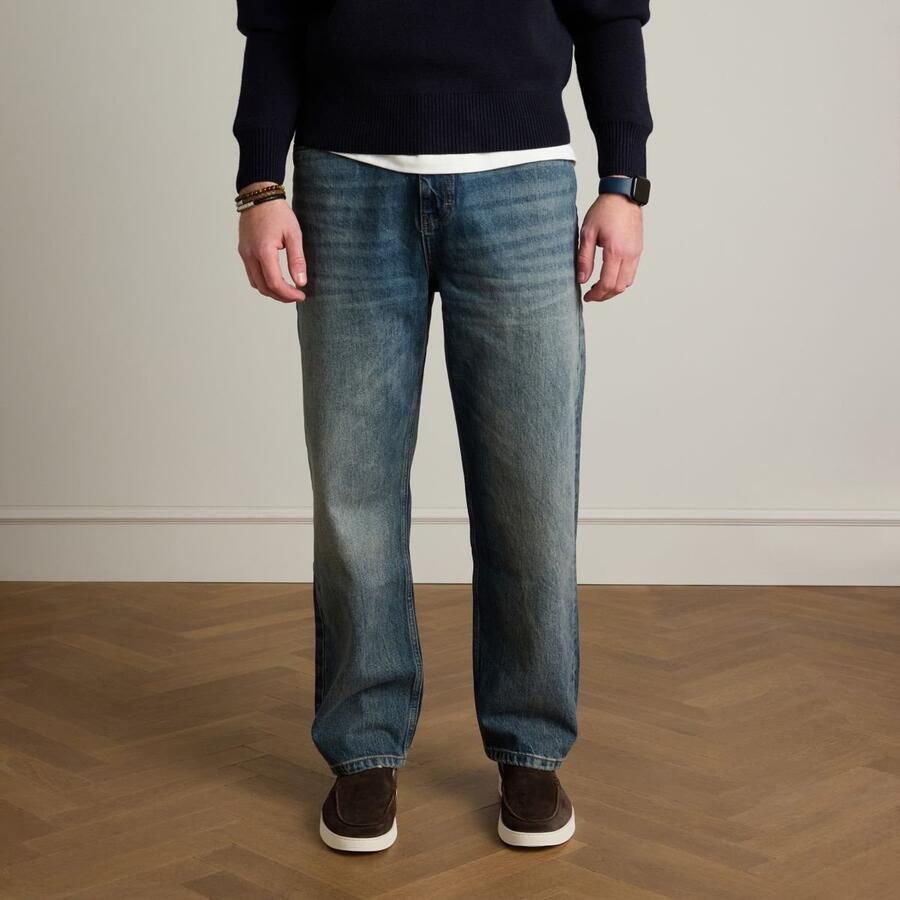 Manfield Heren Bruine suède loafers