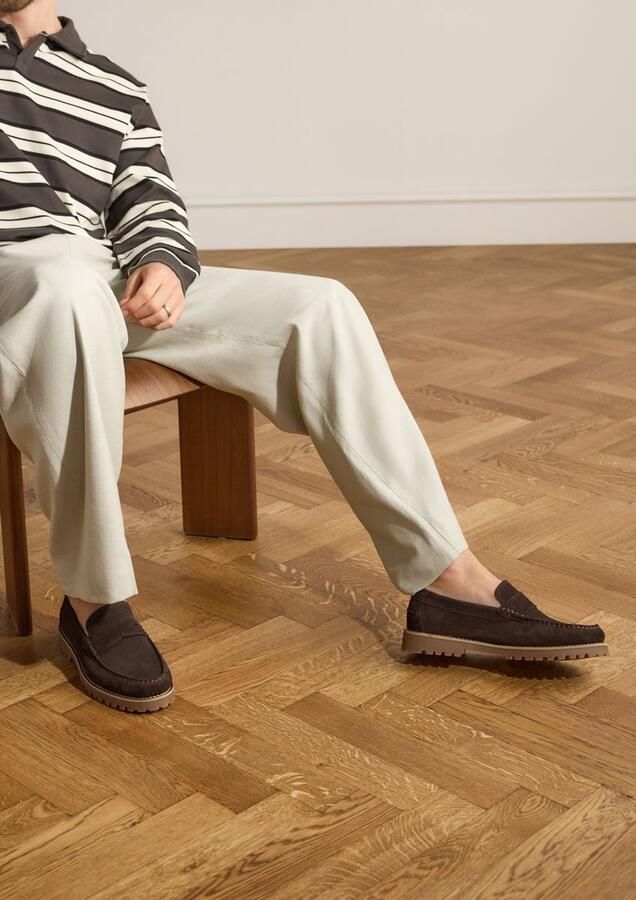 Manfield Heren Bruine suède loafers - Foto 4