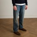 Manfield Heren Bruine suède loafers - Bruin
