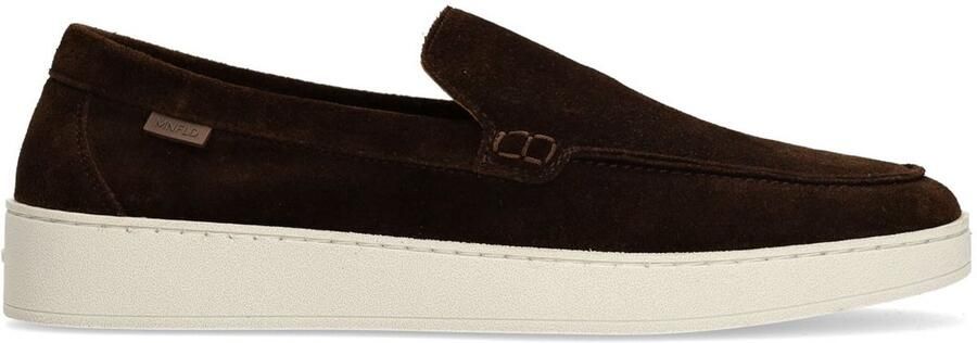 Manfield Heren Bruine suède loafers
