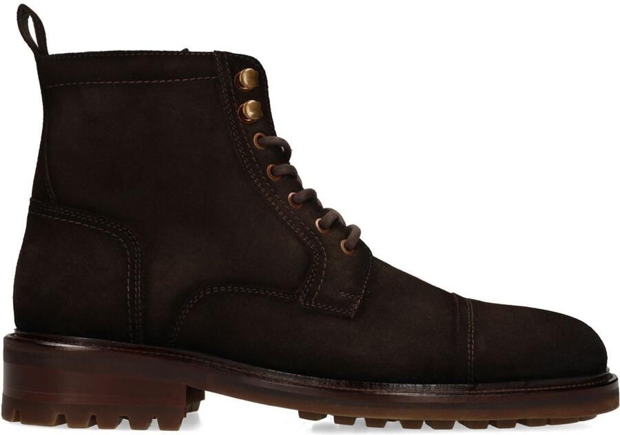 Manfield Heren Bruine suède veterboots