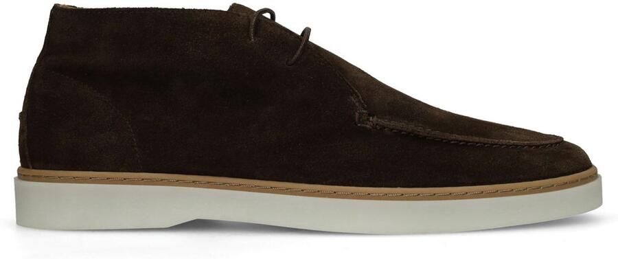Manfield Heren Bruine suède veterschoenen - Foto 3