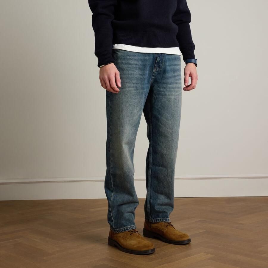 Manfield Heren Cognac suède veterboots