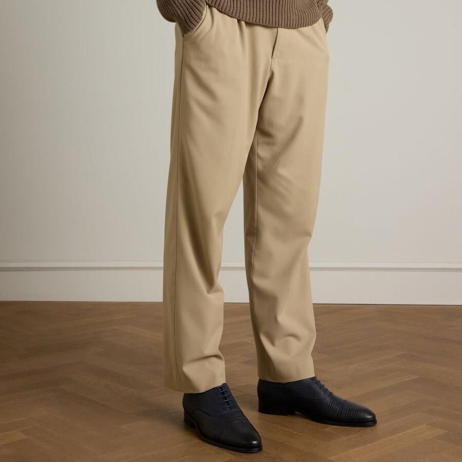 Manfield Heren Donkerblauwe leren veterschoenen - Foto 2