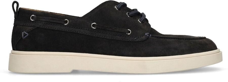 Manfield Heren Donkerblauwe suède bootschoenen - Foto 4