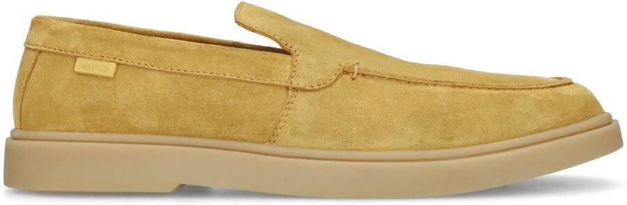 Manfield Heren Gele suède loafers