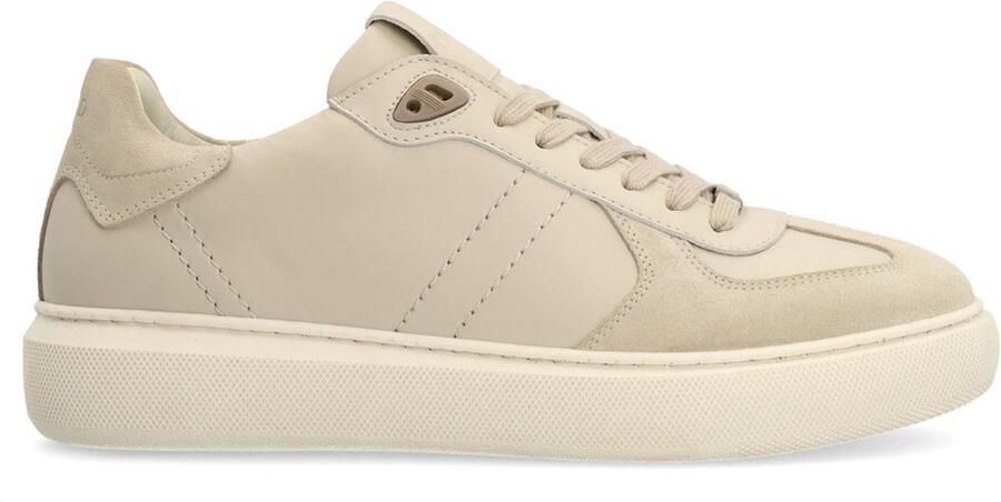 Manfield Heren Grijze leren sneakers - Foto 2