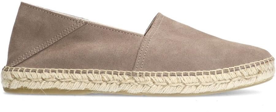 Manfield Heren Grijze suède espadrilles