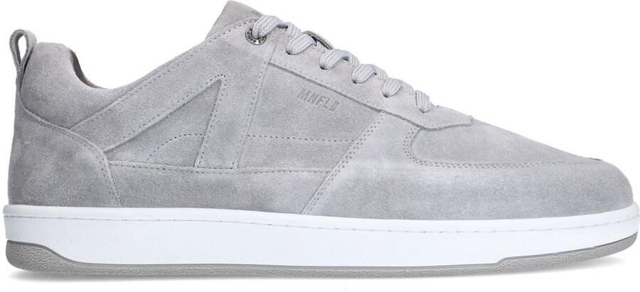 Manfield Heren Grijze suède sneakers