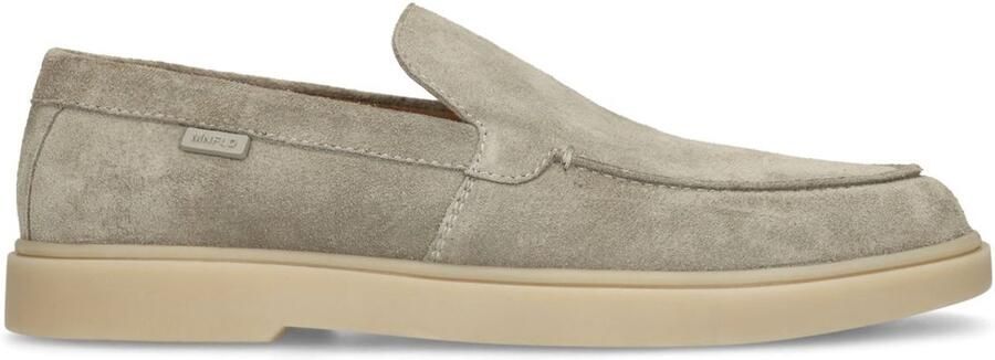 Manfield Heren Groene suède loafers