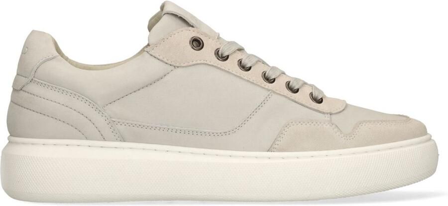 Manfield Heren Off White nubuck sneakers
