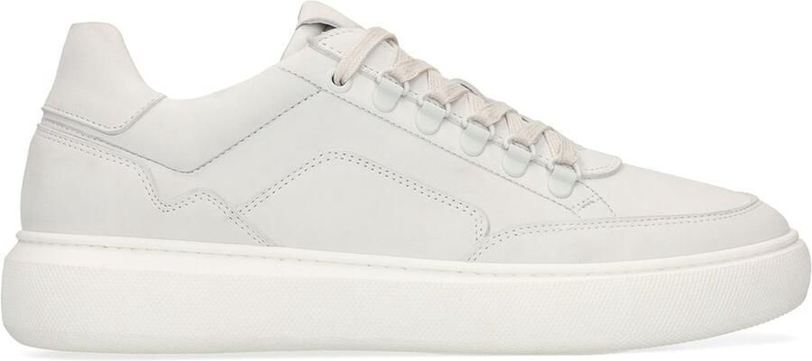 Manfield Heren Off white nubuck sneakers