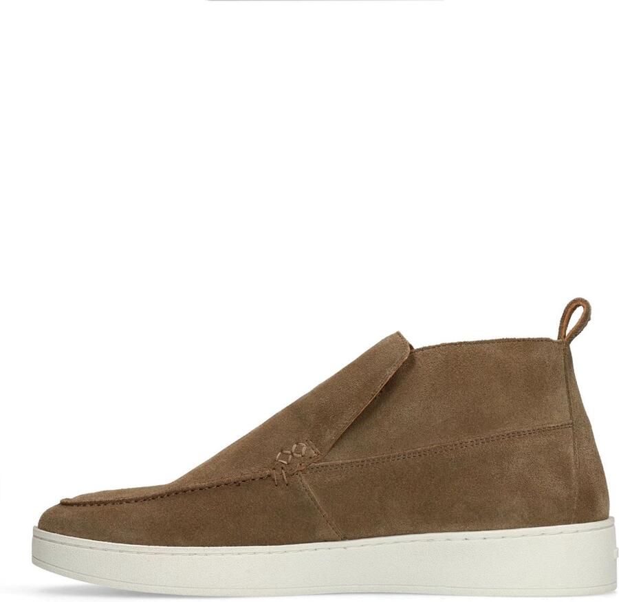 Manfield Heren Taupe suède loafers