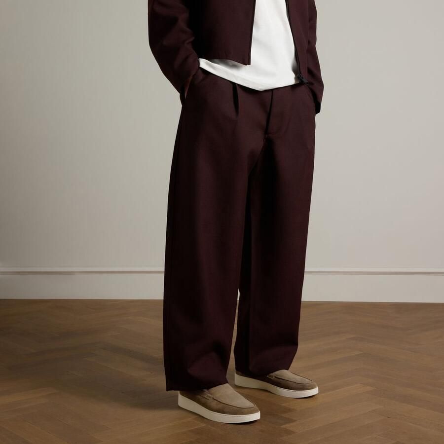 Manfield Heren Taupe suède loafers