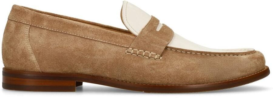 Manfield Heren Taupe suède loafers