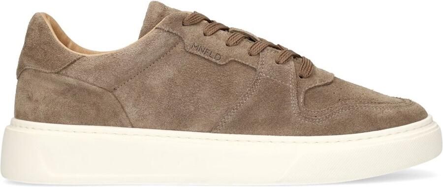 Manfield Heren Taupe suède sneakers