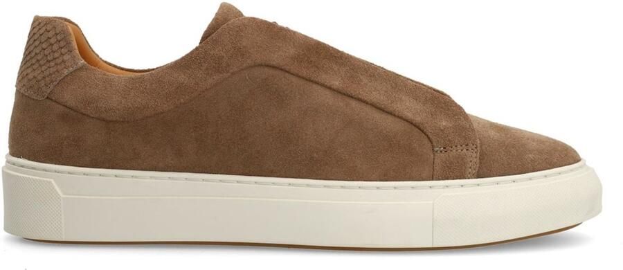 Manfield Heren Taupe suède sneakers