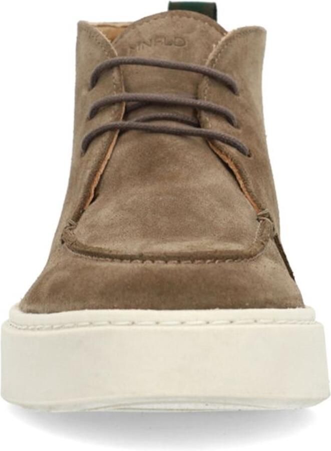 Manfield Heren Taupe suède veterboots
