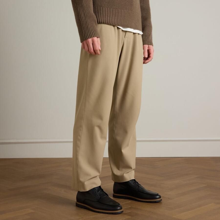 Manfield Heren Zwarte leren veterschoenen