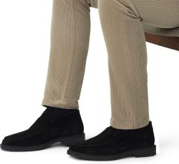 Manfield Heren Zwarte suède boots