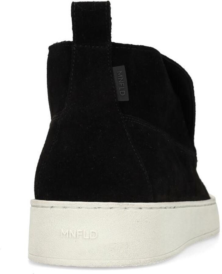 Manfield Heren Zwarte suède boots