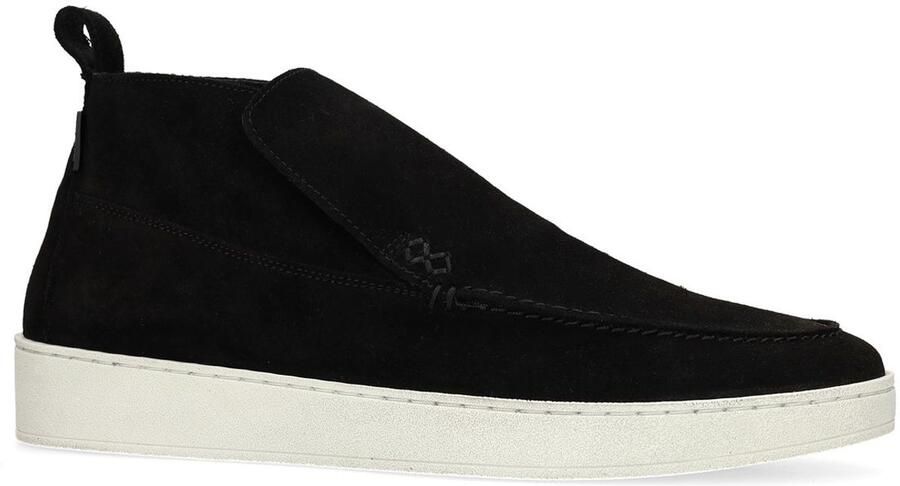 Manfield Heren Zwarte suède boots