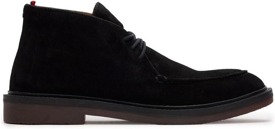 Manfield Heren Zwarte suède desertboots - Foto 3