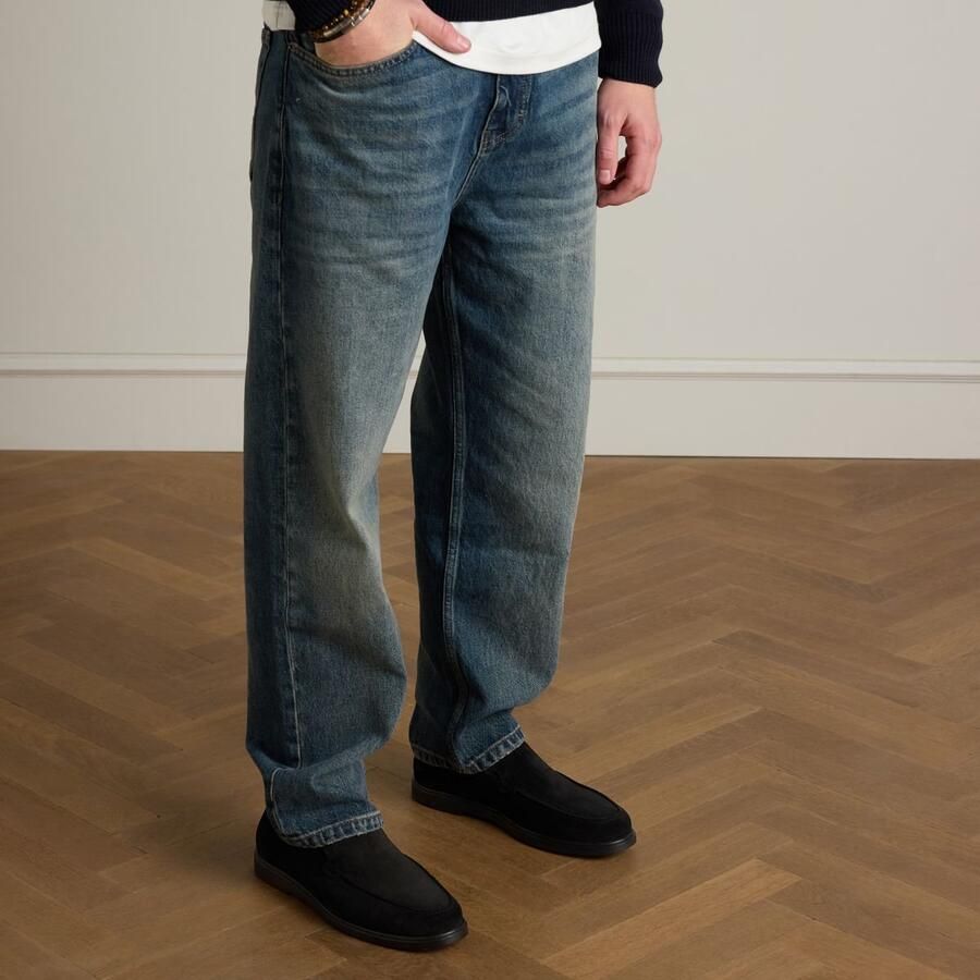 Manfield Heren Zwarte suède loafers - Foto 2