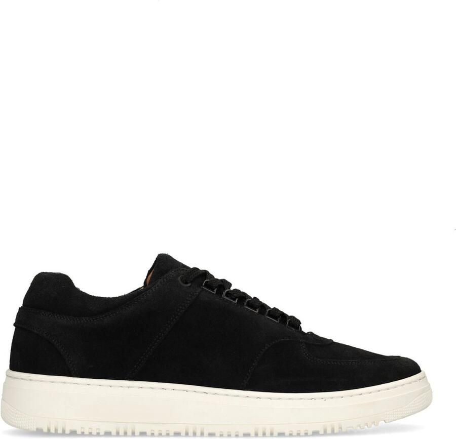 Manfield Heren Zwarte suède sneakers - Foto 3