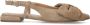 MANFIELD X INTERIEUR VAN MIES Dames Interieurvanmies Beige suède slingbacks met strik - Thumbnail 6
