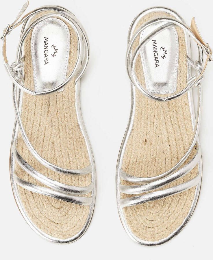 Mangará Anginco Dames sandalen Leder Zilver