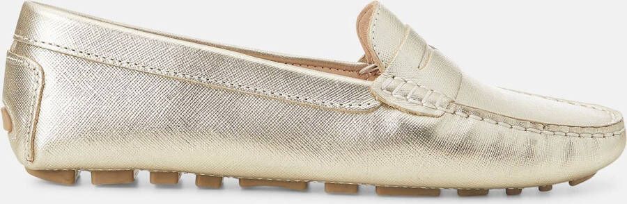 Mangará Anginco Dames schoenen-Leer Penny Loafers Goudkleurig