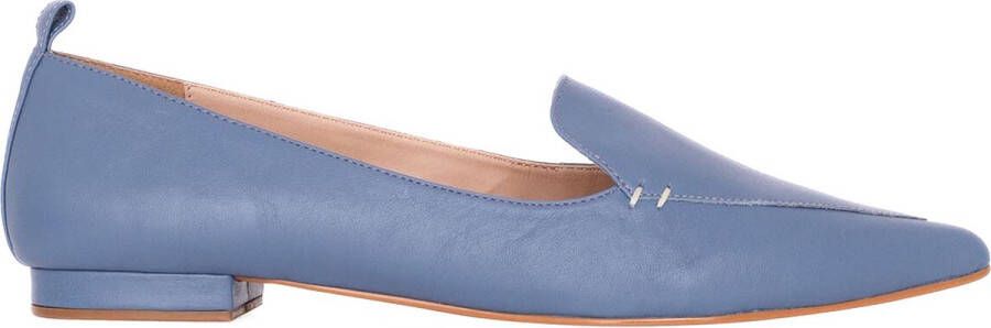 Mangará butia Vrouwen ballerina's leer blauw