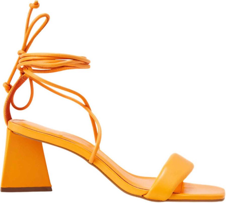 Mangará Caúna Dames sandalen Geitenleer blokhak Oranje