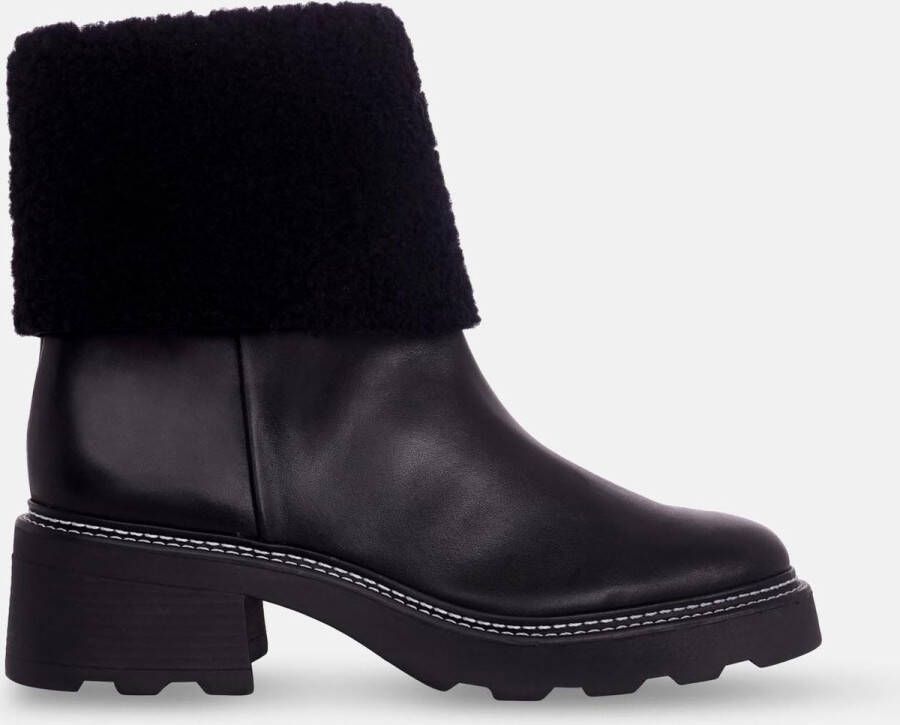 Mangará Andira Enkellaarzen Stijlvolle Schoenen met Schapenvacht Detail
