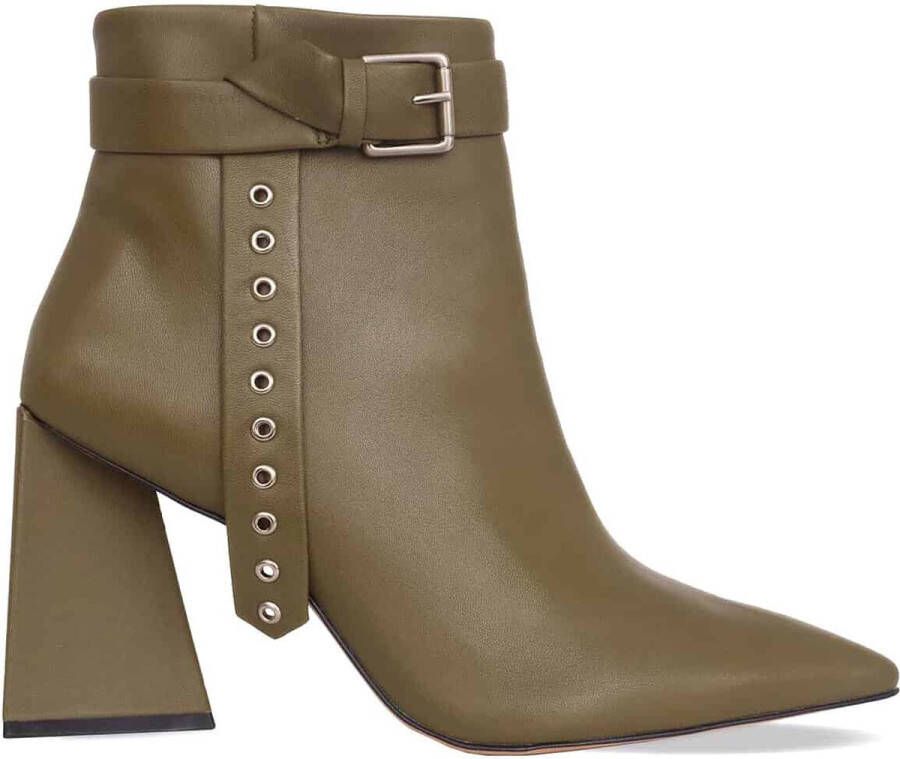 Mangará Salvia Enkellaarzen met Hakken Stijlvolle Leren Schoenen