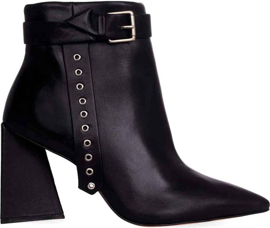 Mangará Salvia Enkellaarzen met Hakken Stijlvolle Leren Schoenen