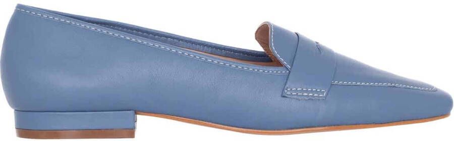 Mangará Dames Ballerina's Cipo Leder Smalle breedte Blauw