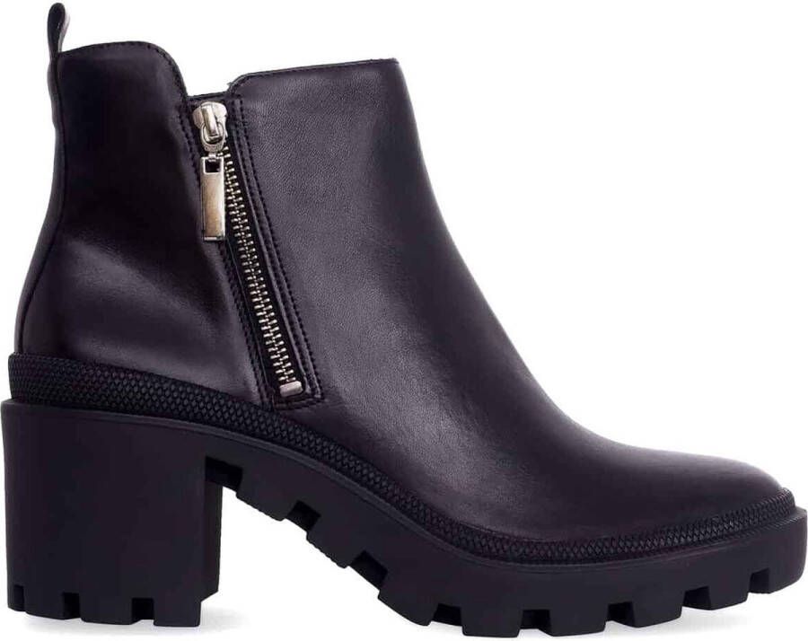 Mangará Dames schoenen Sophora Geitenleer Blokhak Zwart