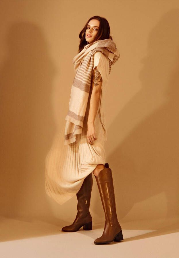 Mangará Canna Brown Knee High Boots