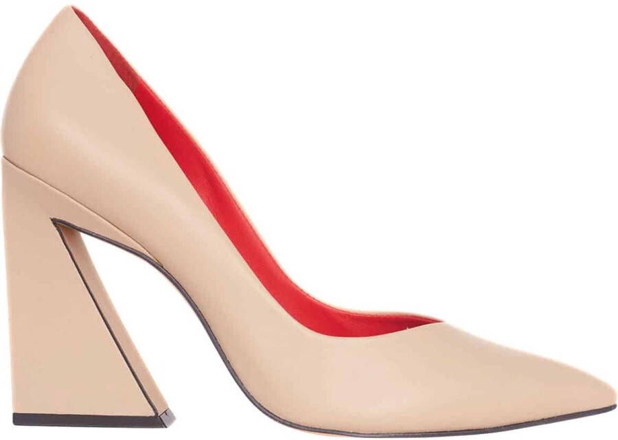 Mangará Maraca dames pumps blokhak Beige