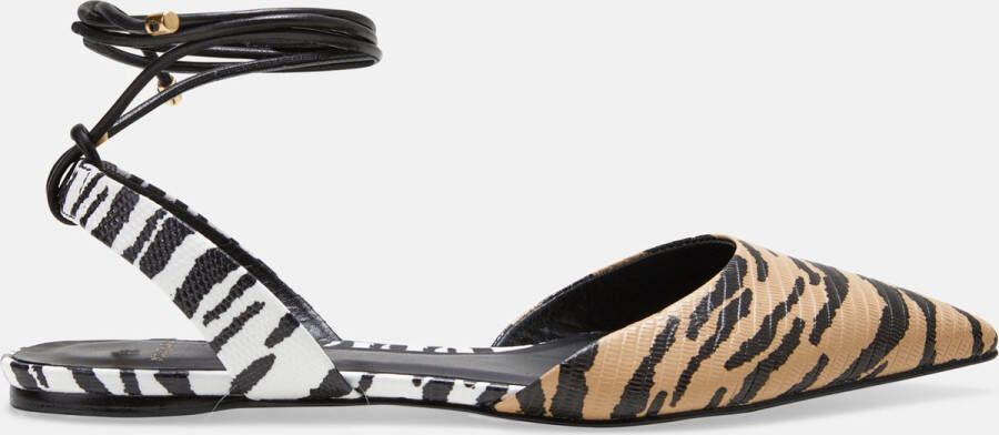 Mangará Dames sandalen Palmito Geitenleer Dierenprint