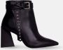 Mangará Salvia Enkellaarzen met Hakken Stijlvolle Leren Schoenen - Thumbnail 2