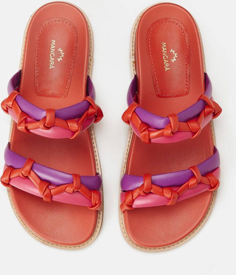 Mangará Dames slippers Lichia Leder Roze