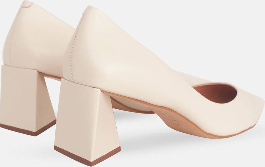 Mangará Vriesea Damespumps Blokhak 6 5 Beige