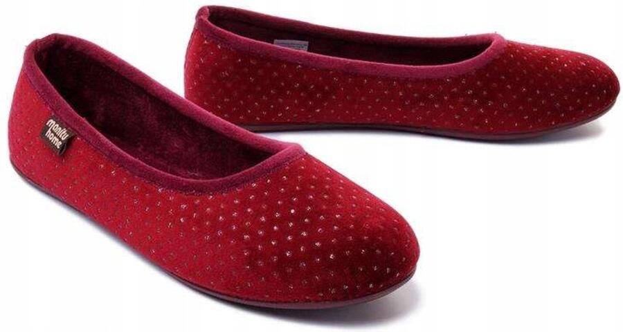 Manitu Dames Pantoffels Bordo Comfortabel en Stijlvol