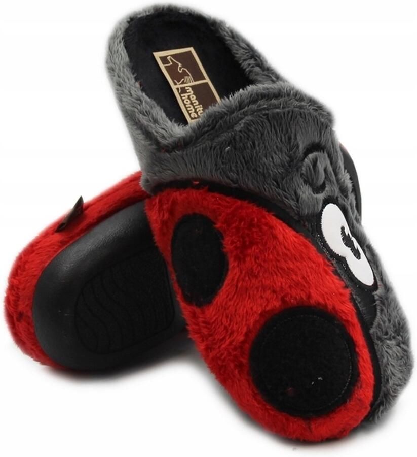 Manitu Dames Pantoffels Winter Zacht Rode Biedronka