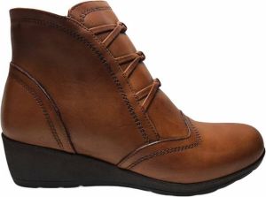 Manlisa rits 3 knoopjes 5 cm sleehaklaarsje W232-4056 cognac