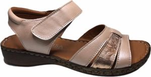 Manlisa velcro dames sandaal S245-399 roze