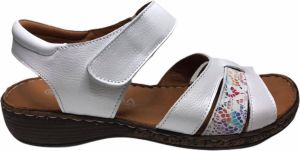 Manlisa velcro dames sandaal S245-399 wit